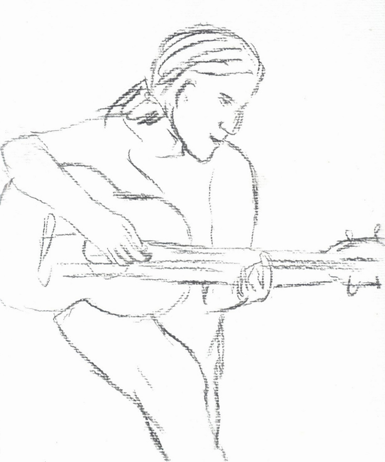 Marco Muus spielt Gitarre
